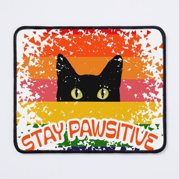 Item preview, Black Cat Rainbow Pride Dispersed Retro Art designed and sold by InDesignUSA.