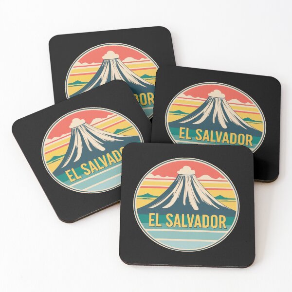 Item preview, El Salvador Retro Landscape Art designed and sold by Claustronautas.