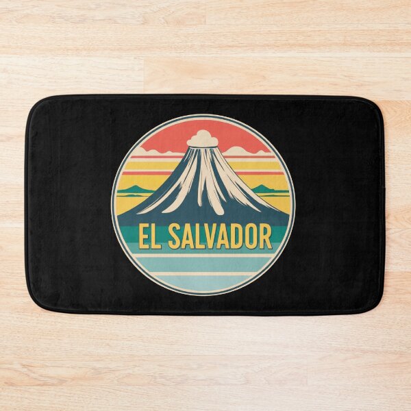 Item preview, El Salvador Retro Landscape Art designed and sold by Claustronautas.