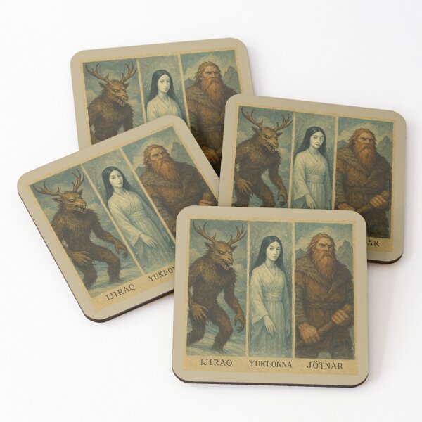 Item preview, Ijiraq, Yuki-Onna and Jotnar 14 designed and sold by AIfolklore.