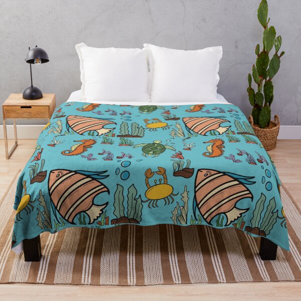 Item preview, Ocean Sea Animals Seamless Pattern designed and sold by LifeTU.