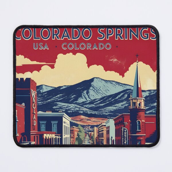 Item preview, Colorado Springs Colorado USA Vintage Travel Tourism  designed and sold by TravelersGems.