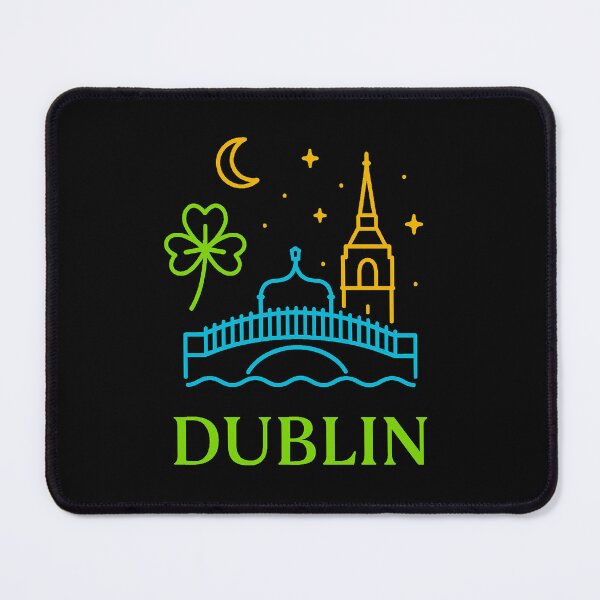 Item preview, Dublin Neon Skyline Collection: Futuristic City Lights designed and sold by Design_Your_Day.