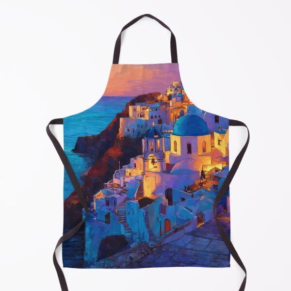 Aperçu de l'œuvre Santorin à l'heure dorée créée et vendue par Rtymer.
