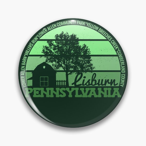 Item preview, Lisburn Pennsylvania Sunset Retro Vintage Local Pride Logo designed and sold by CRHPOD20.