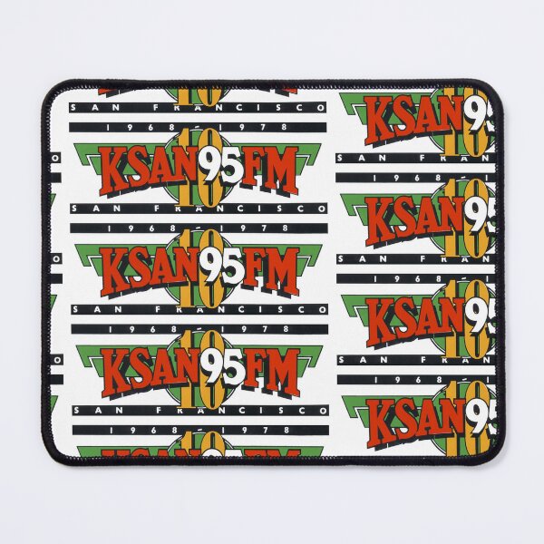 Item preview, KSAN Radio: 1968-1980 The Jive 95 Years bumper sticker - vintage radio designed and sold by PIXEL POP DESIGNS - Beyond the Norm!.