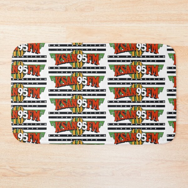 Item preview, KSAN Radio: 1968-1980 The Jive 95 Years bumper sticker - vintage radio designed and sold by PIXEL POP DESIGNS - Beyond the Norm!.