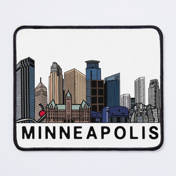 Item preview, Minneapolis Skyline Art  designed and sold by fiberandgloss.