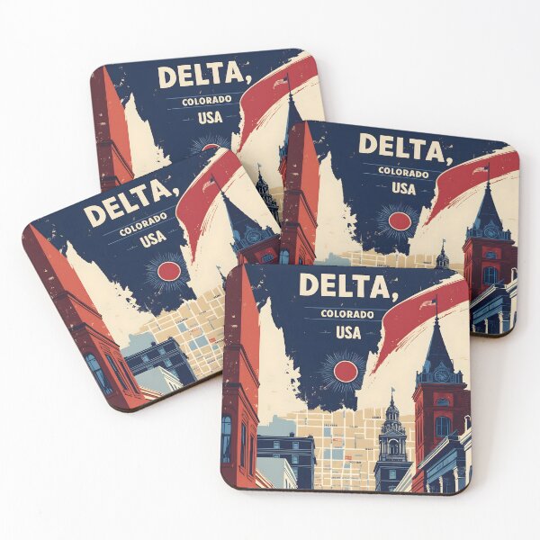 Item preview, Delta Colorado USA Vintage Travel Tourism  designed and sold by TravelersGems.