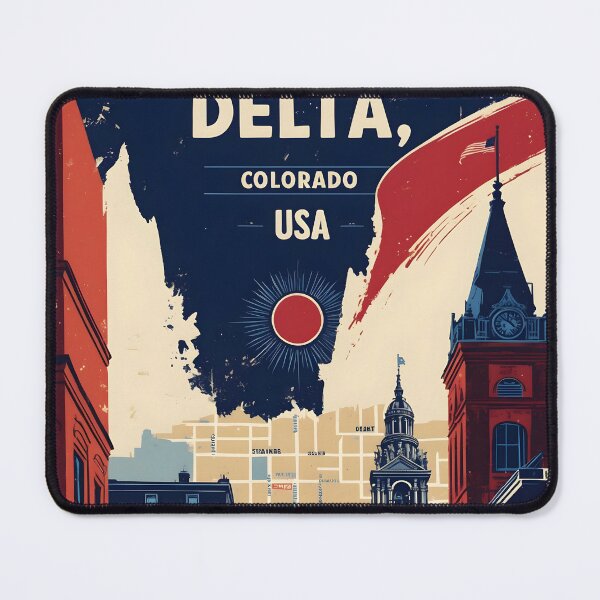 Item preview, Delta Colorado USA Vintage Travel Tourism  designed and sold by TravelersGems.