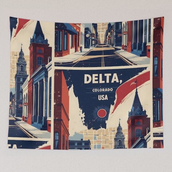 Item preview, Delta Colorado USA Vintage Travel Tourism  designed and sold by TravelersGems.