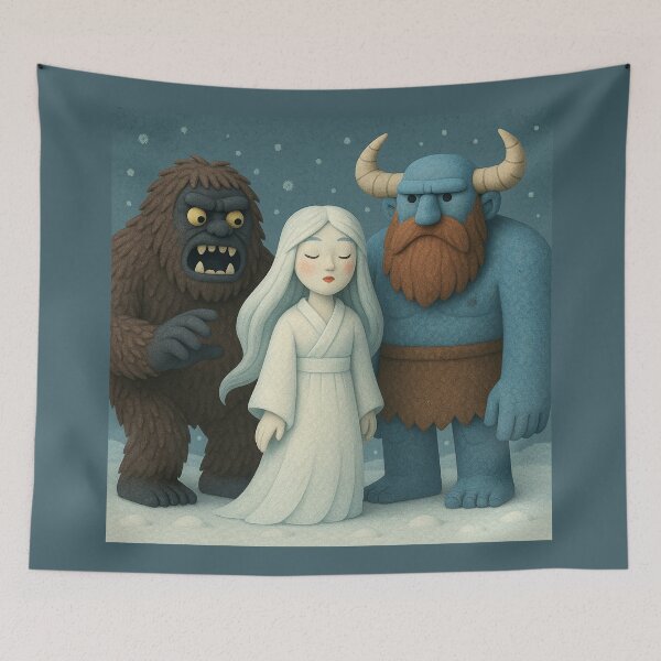 Item preview, Ijiraq, Yuki-Onna and Jotnar 16 designed and sold by AIfolklore.