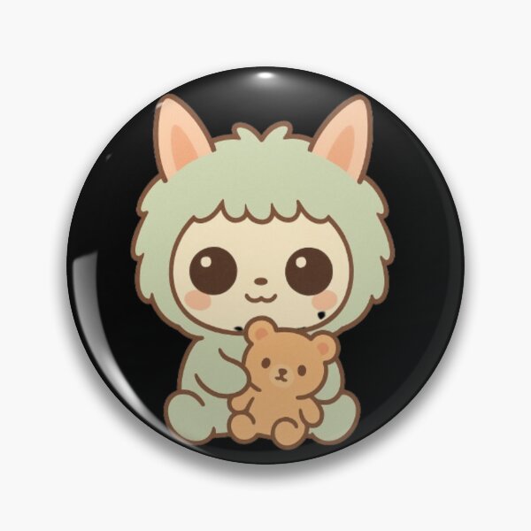 Item preview, Kawaii Baby Animal avec Ourson – Design Minimal pour Sac à Dos designed and sold by MeowLoka ⭐⭐⭐⭐.