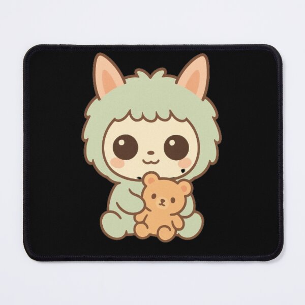 Item preview, Kawaii Baby Animal avec Ourson – Design Minimal pour Sac à Dos designed and sold by MeowLoka ⭐⭐⭐⭐.