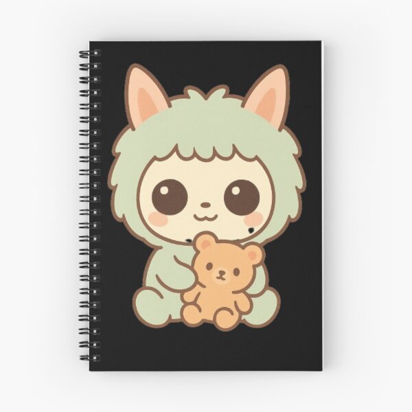 Item preview, Kawaii Baby Animal avec Ourson – Design Minimal pour Sac à Dos designed and sold by MeowLoka ⭐⭐⭐⭐.