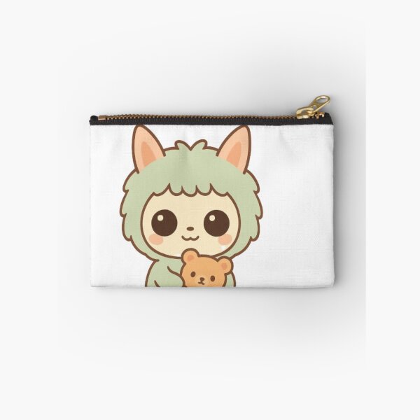 Item preview, Kawaii Baby Animal avec Ourson – Design Minimal pour Sac à Dos designed and sold by MeowLoka ⭐⭐⭐⭐.