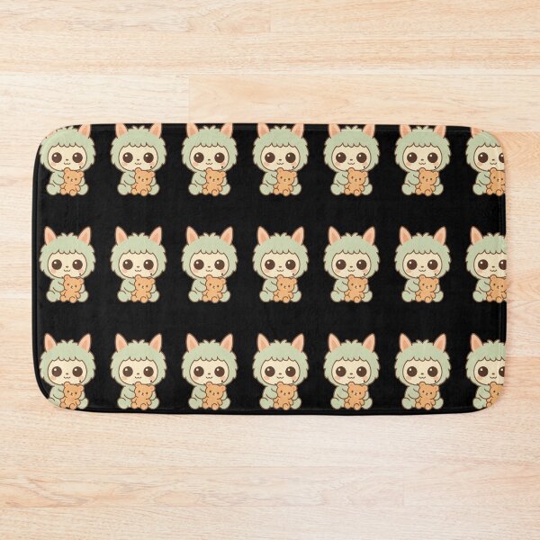 Item preview, Kawaii Baby Animal avec Ourson – Design Minimal pour Sac à Dos designed and sold by MeowLoka ⭐⭐⭐⭐.