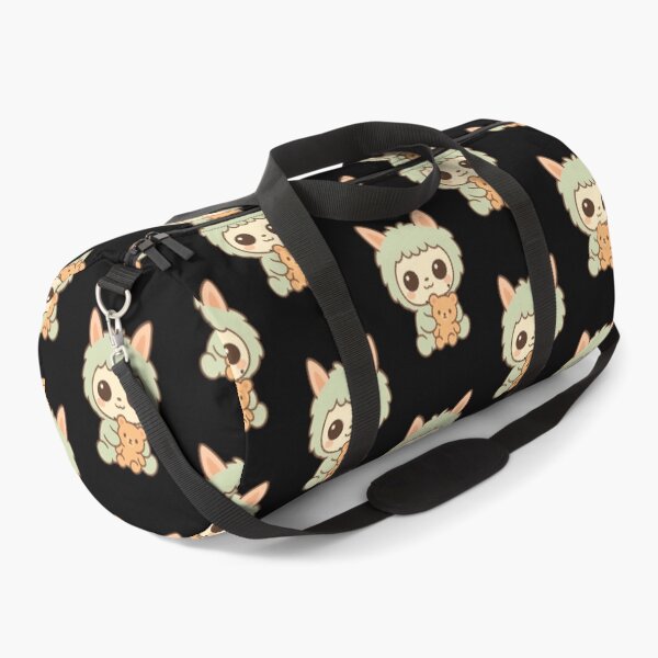 Item preview, Kawaii Baby Animal avec Ourson – Design Minimal pour Sac à Dos designed and sold by MeowLoka ⭐⭐⭐⭐.