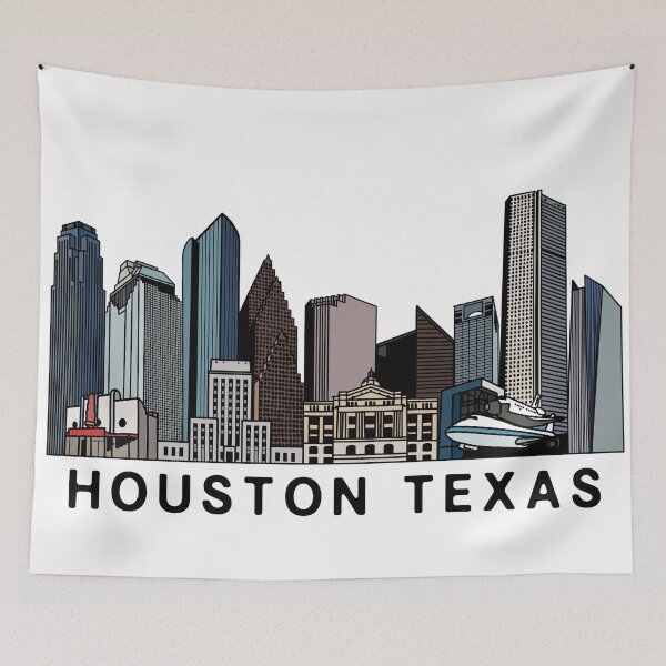 Item preview, Houston Texas Skyline designed and sold by fiberandgloss.