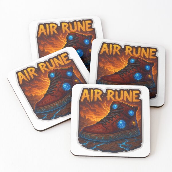 Item preview, AIR RUNE - RuneTech Apocalypse Sneaker Sticker designed and sold by Imaginarium of Chaos falcon88 .
