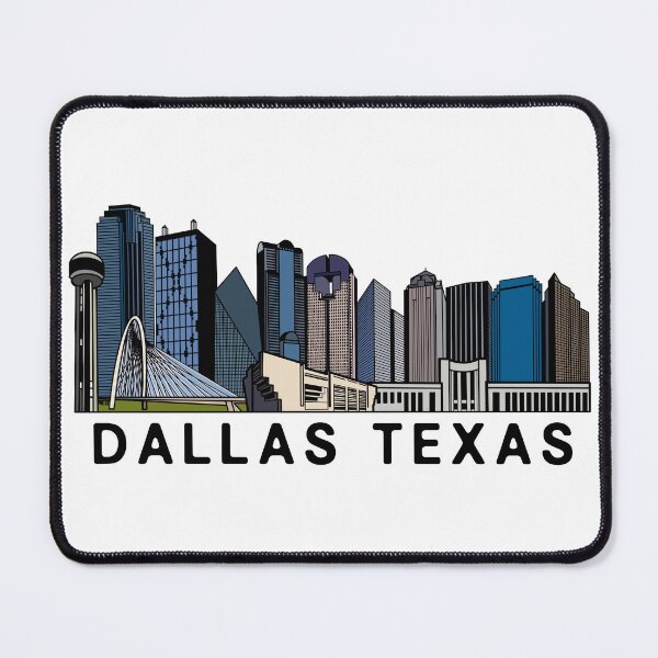 Item preview, Dallas Texas Skyline Art designed and sold by fiberandgloss.