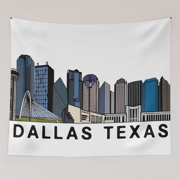 Item preview, Dallas Texas Skyline Art designed and sold by fiberandgloss.