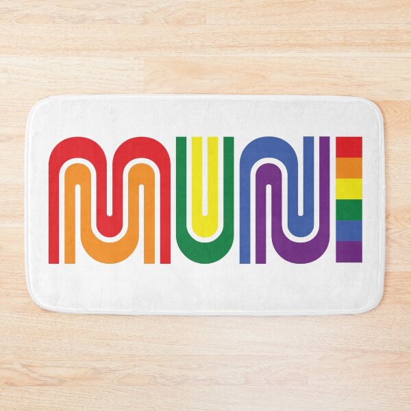 Item preview, San Francisco Municipal Railway MUNI Pride (Gay Pride Colors) designed and sold by PIXEL POP DESIGNS - Beyond the Norm!.