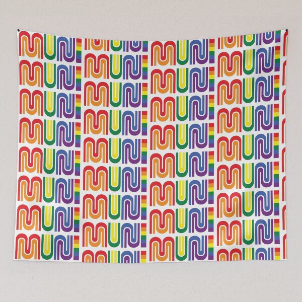 Item preview, San Francisco Municipal Railway MUNI Pride (Gay Pride Colors) designed and sold by PIXEL POP DESIGNS - Beyond the Norm!.