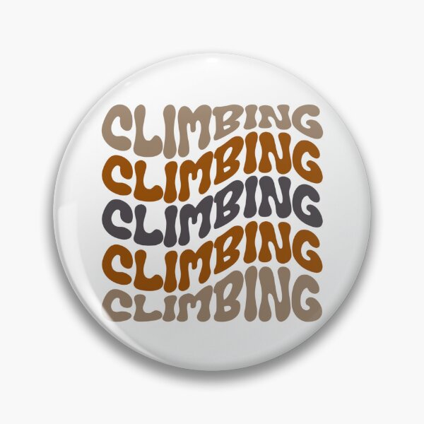 Item preview, Climbing Wavy Retro Bouldering Lover Climber designed and sold by StrideSuccess.