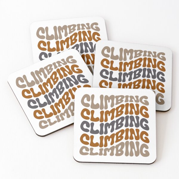 Item preview, Climbing Wavy Retro Bouldering Lover Climber designed and sold by StrideSuccess.