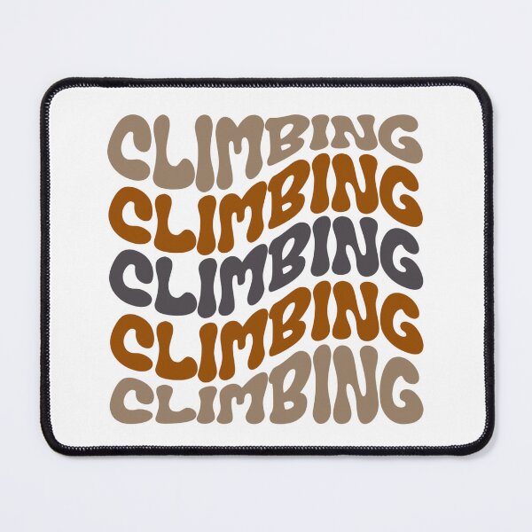 Item preview, Climbing Wavy Retro Bouldering Lover Climber designed and sold by StrideSuccess.