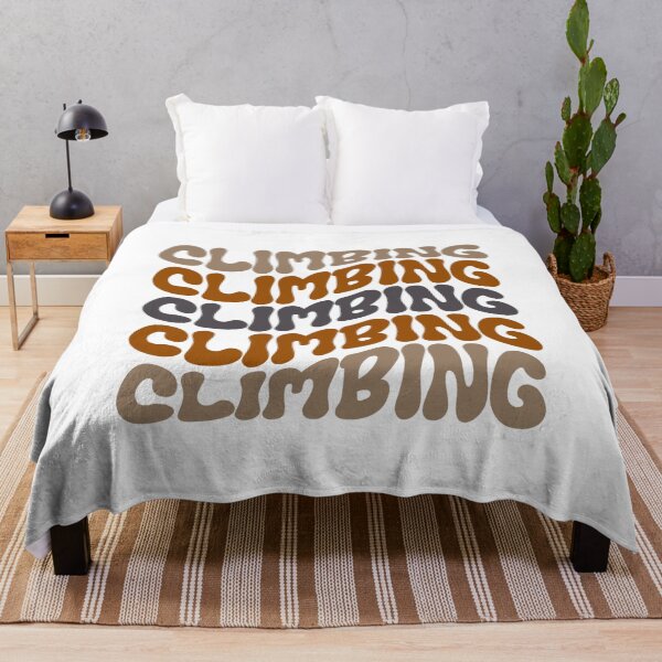 Item preview, Climbing Wavy Retro Bouldering Lover Climber designed and sold by StrideSuccess.