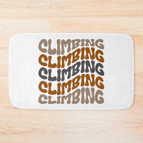 Item preview, Climbing Wavy Retro Bouldering Lover Climber designed and sold by StrideSuccess.