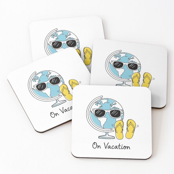Item preview, On Vacation Globe with Sunglasses and Flip Flops designed and sold by Owcomm.
