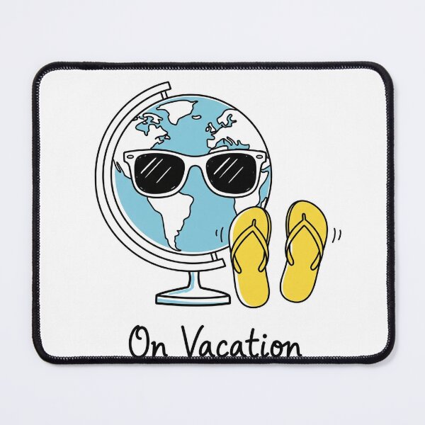 Item preview, On Vacation Globe with Sunglasses and Flip Flops designed and sold by Owcomm.