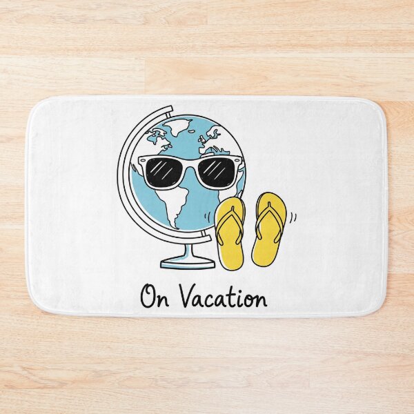 Item preview, On Vacation Globe with Sunglasses and Flip Flops designed and sold by Owcomm.