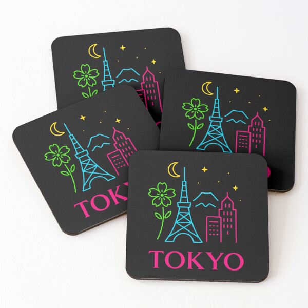 Item preview, Tokyo Neon Skyline Collection: Futuristic City Lights designed and sold by Design_Your_Day.
