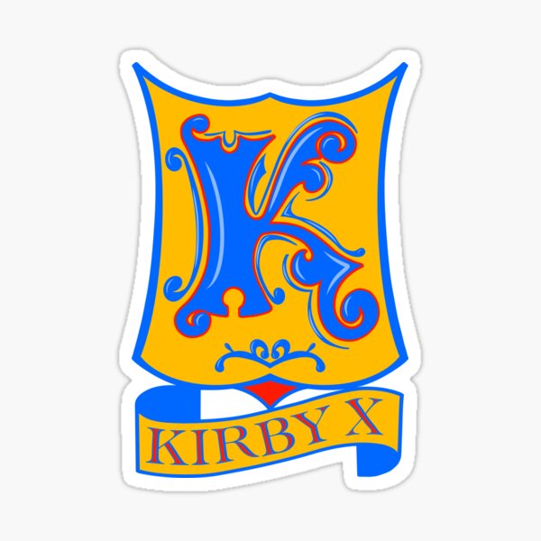 Item preview, Kirby Crest Azul y Dorado designed and sold by CiniDee Designs.