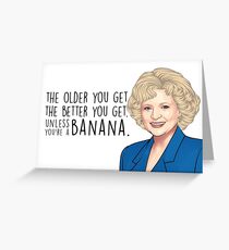 WENN SIE EINE BANANE SIND Grußkarte