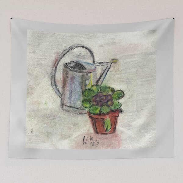 Item preview, Watering Can With Flowerpot designed and sold by RobynLee.