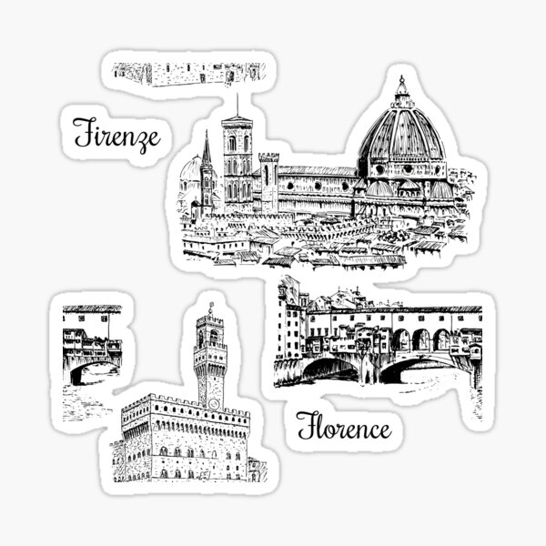 Item preview, Florence Italy Wallpaper Stickersheet designed and sold by BlesstB.
