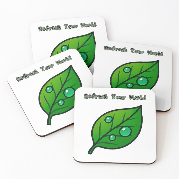 Item preview, Fresh Leaf with Dew Drops – Nature Inspired Art designed and sold by EdgyEdgeArt.