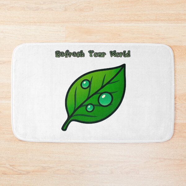 Item preview, Fresh Leaf with Dew Drops – Nature Inspired Art designed and sold by EdgyEdgeArt.