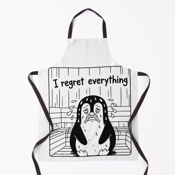 Item preview, I Regret Everything Penguin in Sauna designed and sold by Owcomm.