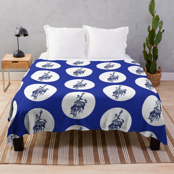 Item preview, Blue halftone Rodeo Cowboy designed and sold by PIXEL POP DESIGNS - Beyond the Norm!.