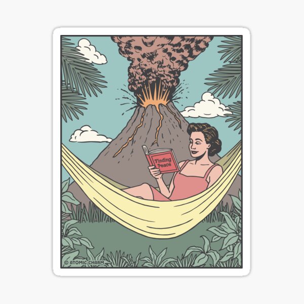Trouver la paix - Couleur Sticker