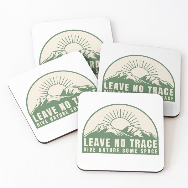 Item preview, LEAVE NO TRACE - GIVE NATURE SOME SPACE designed and sold by PIXEL POP DESIGNS - Beyond the Norm!.