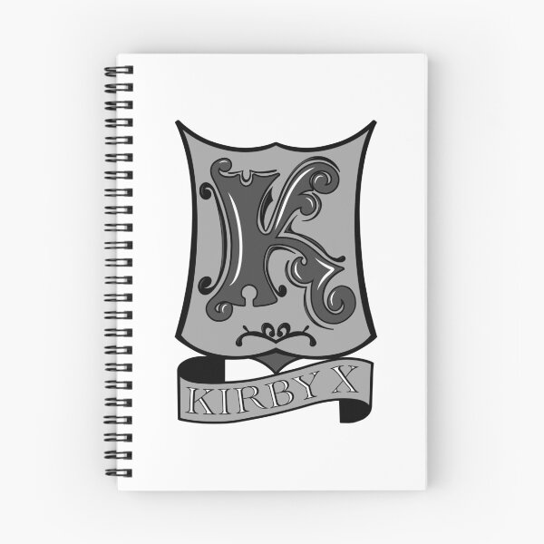 Artikelvorschau, Kirby Familienwappen Schwarz und Grau entworfen und verkauft von CiniDee Designs.