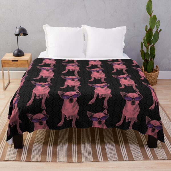 Item preview, cool pink chihuahua Dog Poster -decal designed and sold by PIXEL POP DESIGNS - Beyond the Norm!.