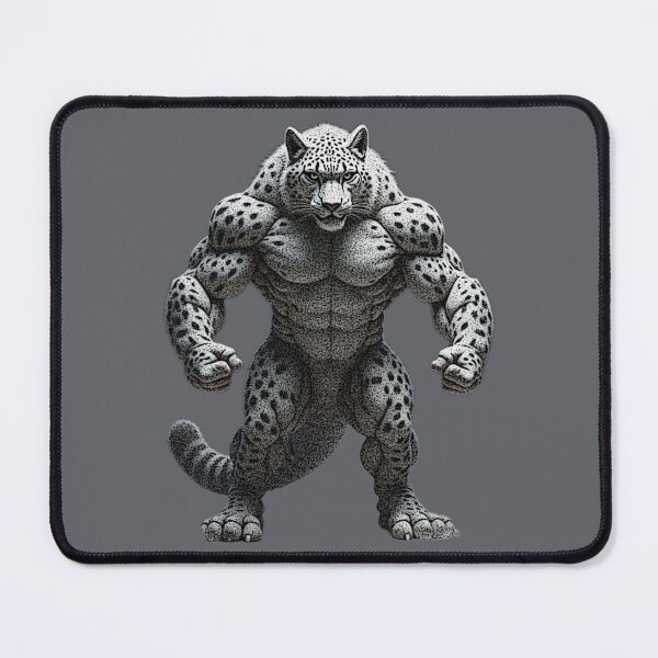 Item preview, Snow leopard bodybuilder designed and sold by PierreAlbijanic.